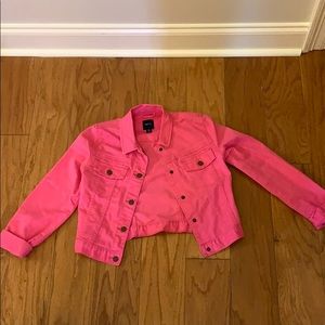 Pink jean jacket